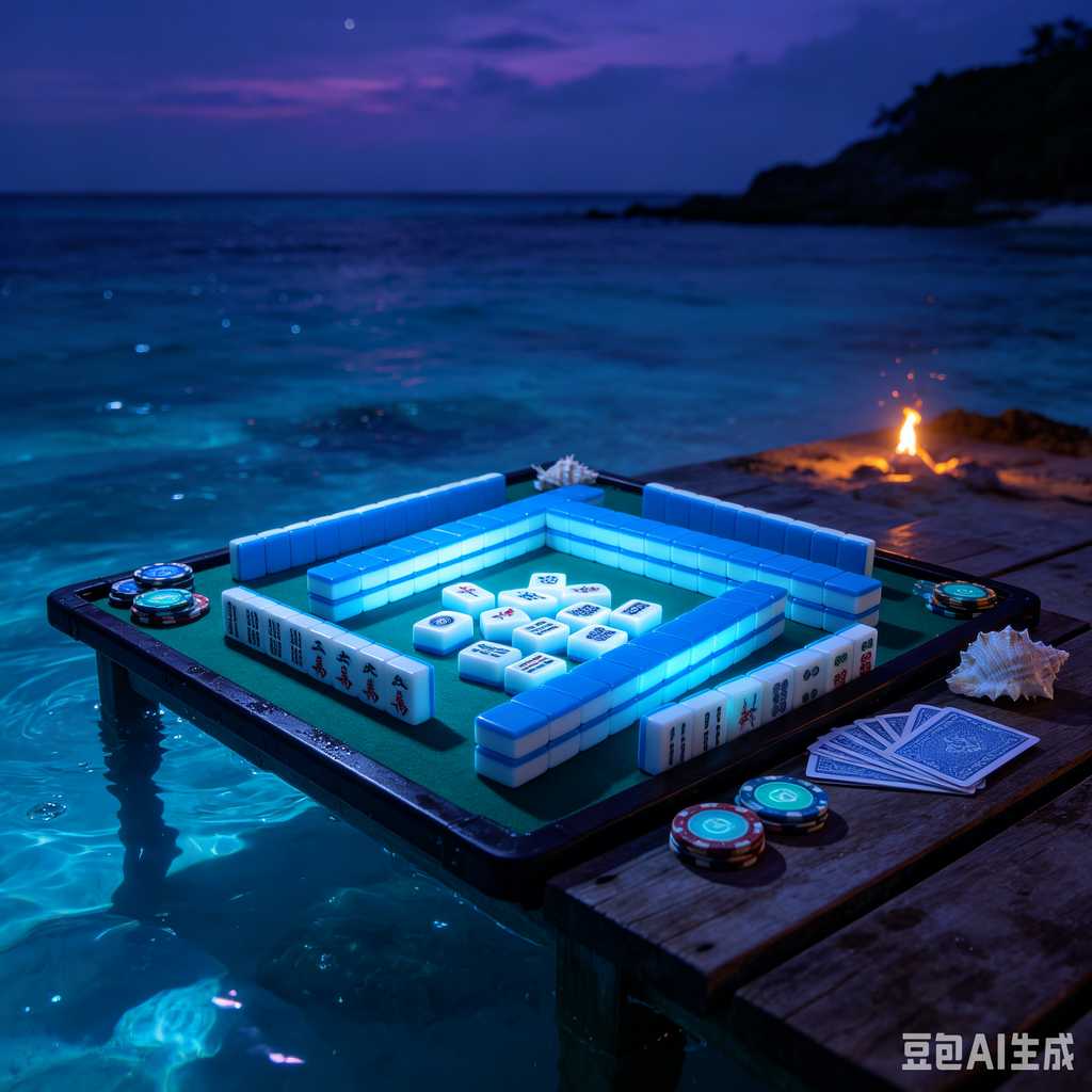 flat print mahjong set