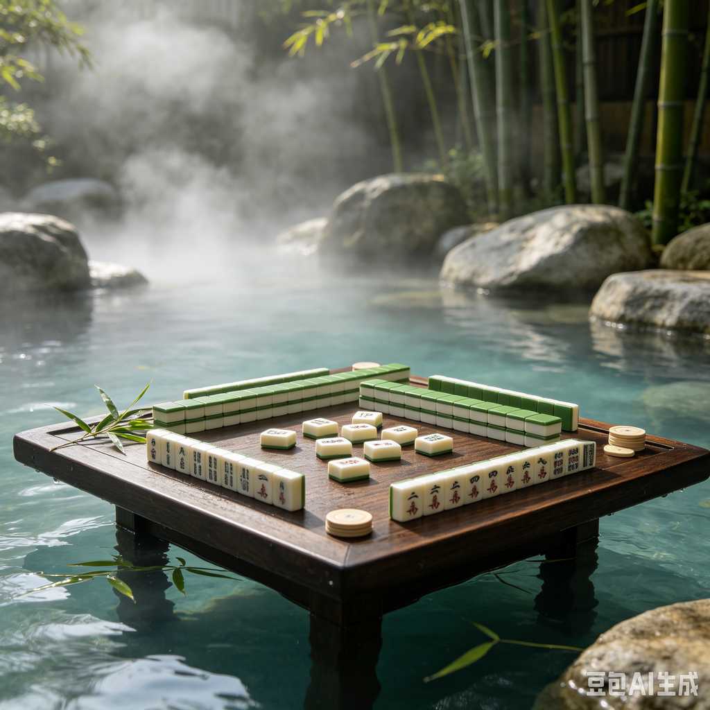 artistic mahjong tiles set
