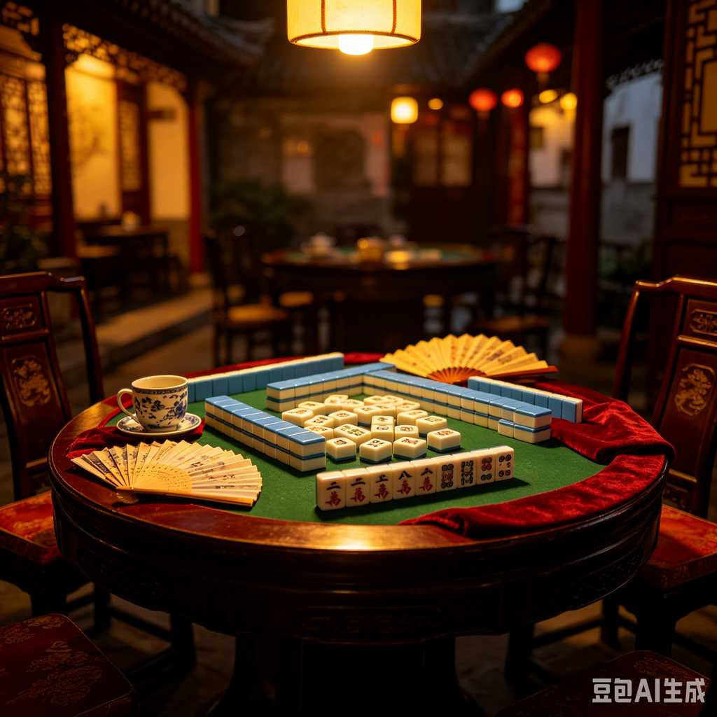 vintage style mahjong set