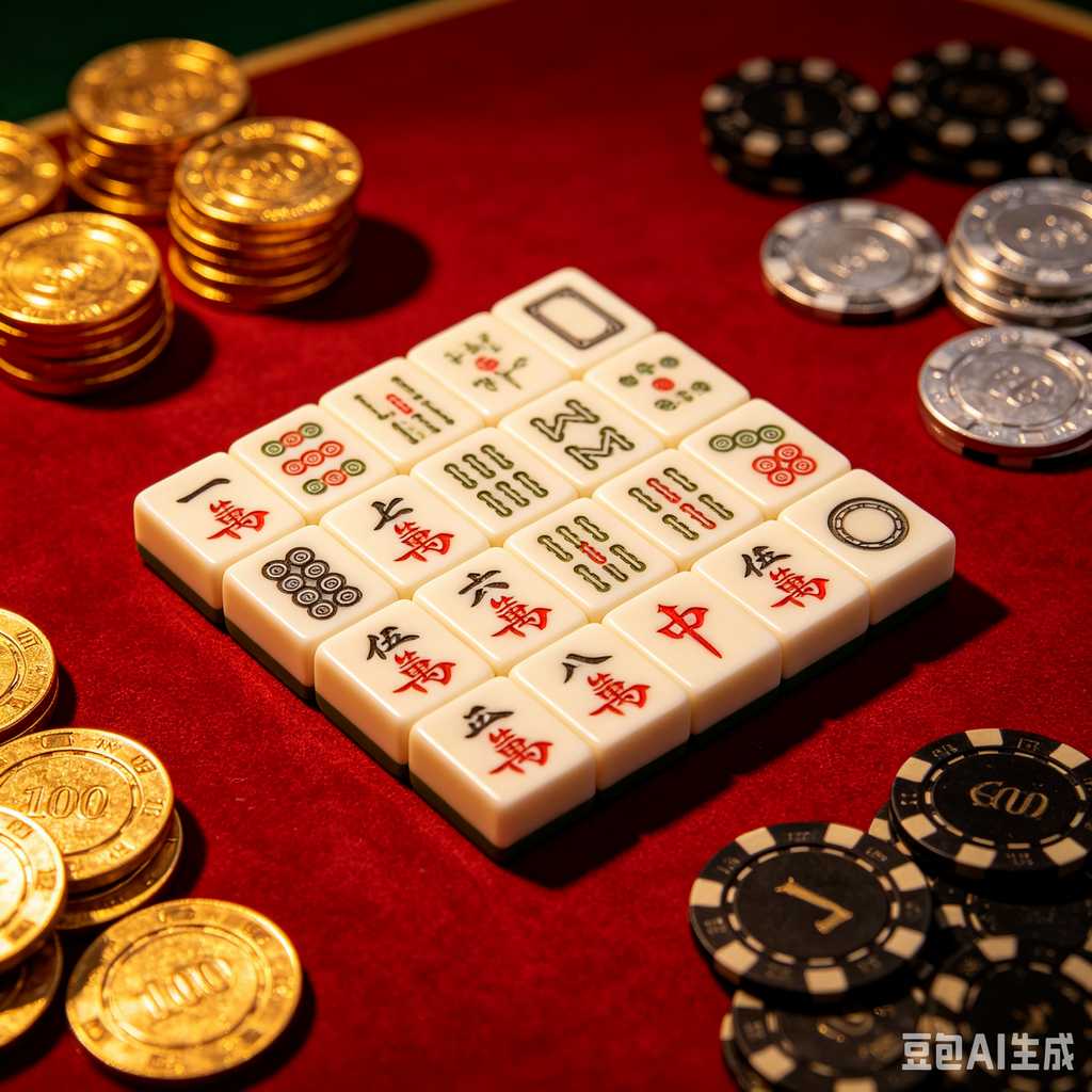 artistic mahjong tiles set
